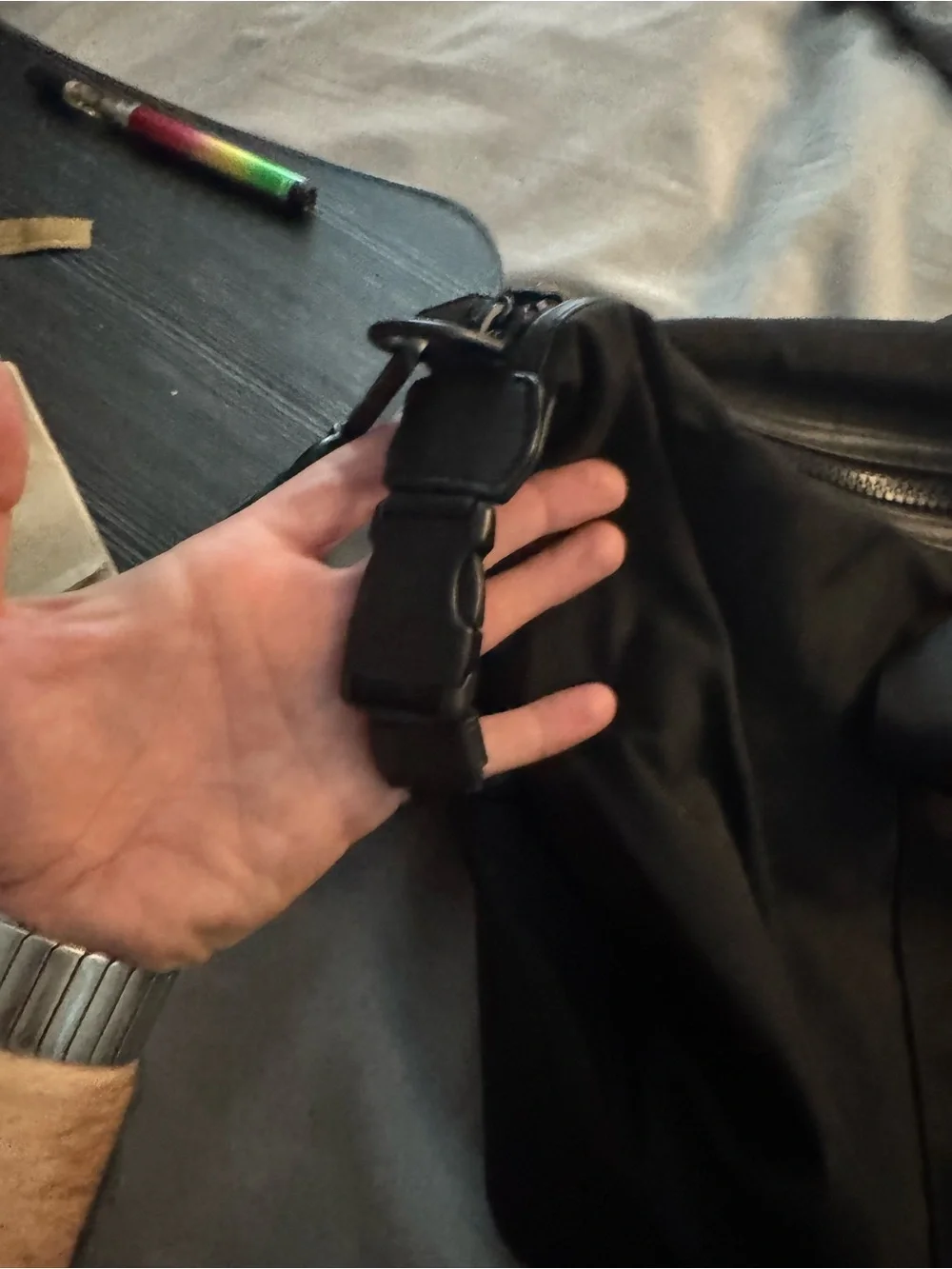Psycho Bunny Black Weekender Duffel Bag. NWOT . Can’t find the tag for it.